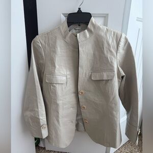 Elegant Tan Women's Shirt Jacket